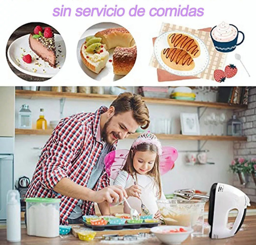 Batidora Electrica De Mano 7 Velocidades, Cocina Reposteria