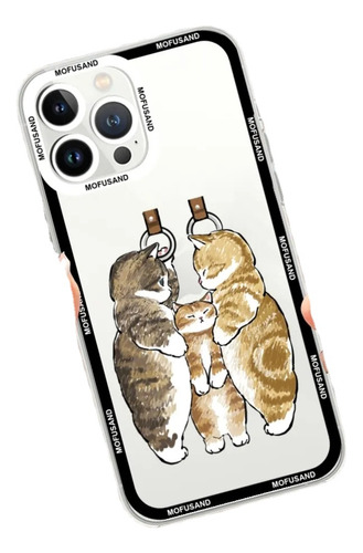 Bonita Funda De Teléfono Mofusand Cat Para iPhone 13 14 12 1