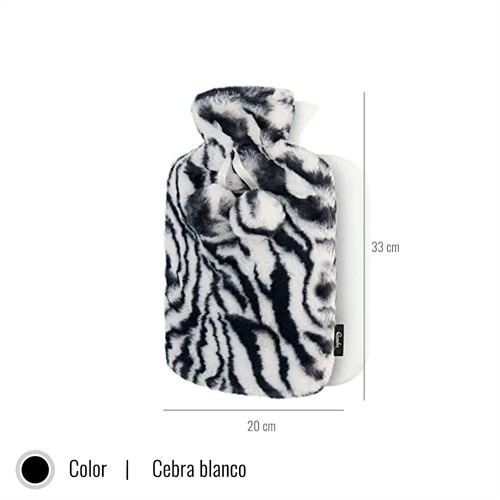 1x Guatero Invierno Funda De Lana 2lts - Animal Print