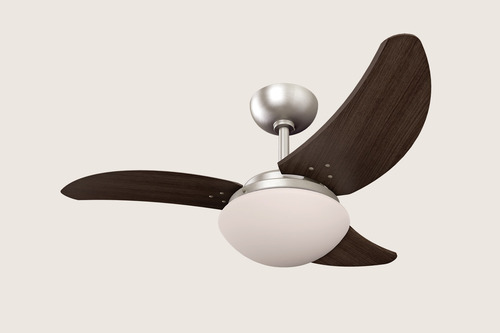 Ventilador De Teto Solano Escovado Pás Tabaco 127v Tron