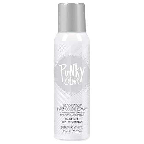 Spray Temporal Punky Para Teñir El Cabello, Blanco Siberiano