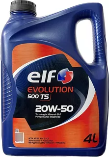 Aceite Para Motores Elf Evolution 500 Ts 20w50 - 4 Litros