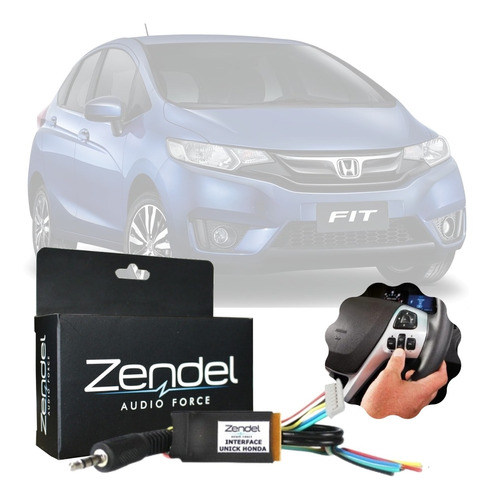 Interface Controle Volante Zendel Honda Fit 15/21