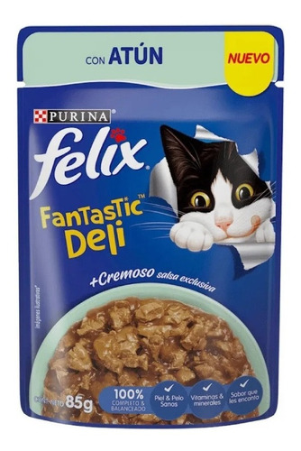  Gato Felix Fan Deli Atún 85 Gr