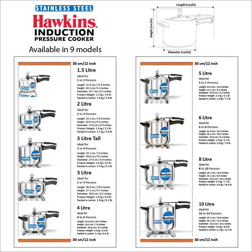 Hawkins Hs4l Olla Presion Acero Inoxidable 4-liter