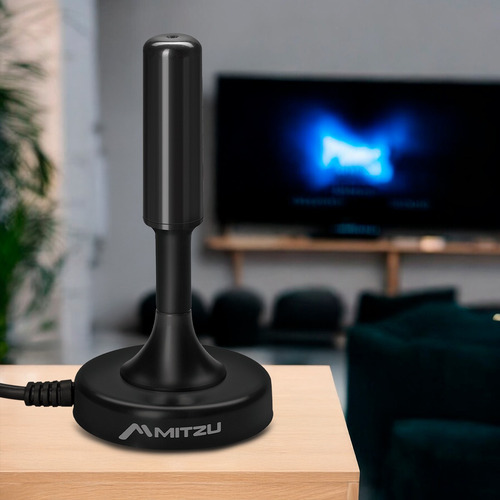 Antena Mitzu Thd-3018 Hdtv Con Booster Negro