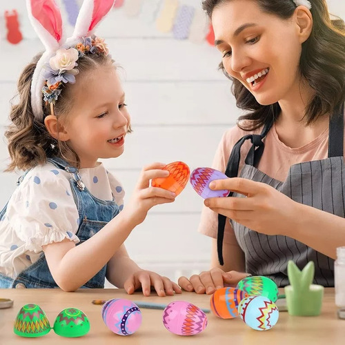 Huevos De Pascua Gigantes Rellenables De Plástico 30 Pzs