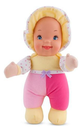 Boneca Baby Pérola Amarela 30 Cm Antialérgica