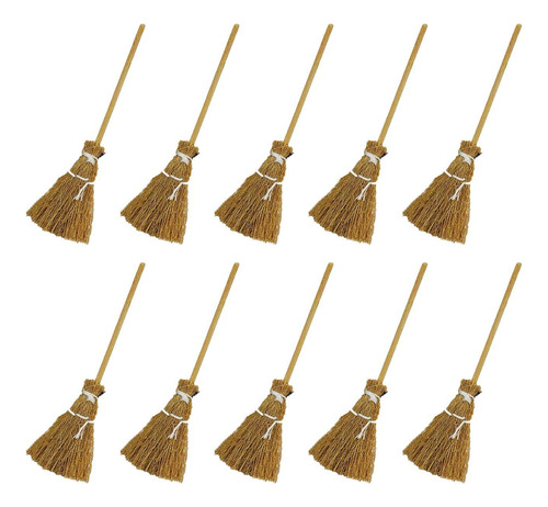10 Escobas De Bruja Para Halloween Accesorios De Decoración