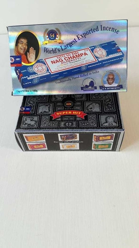 Sahumerios Satya Nag Champa - Pack X 12 Cajitas