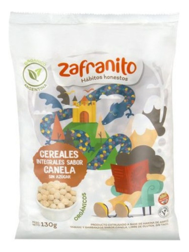 Cereales Integrales Sabor Canela Sin Azúcar Zafranito X2 U