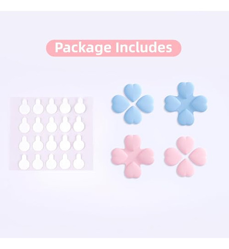 Pack De Tapas De Silicona Para Joystick Joy-con - Rosa Y Azu