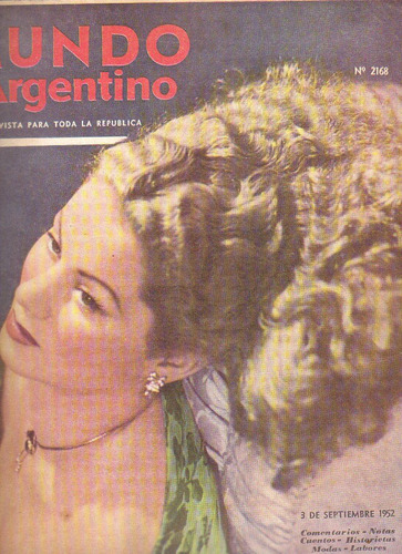 Mundo Argentino Nº 2168, 3 De Setiembre De 1952