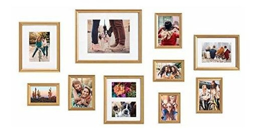 Kate And Laurel Adlynn Foto Frame Set, Set Of 10, 8c8bo