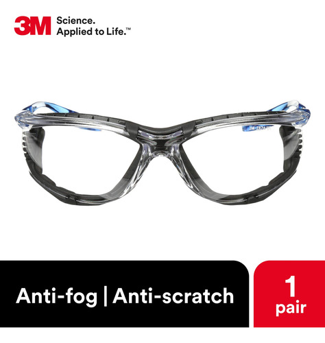 3 m Virtua Ccs Anteojos De Protección, Con Junta De Espum.