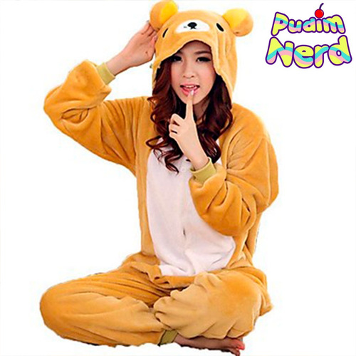 Urso Ursinho Pijama Macacão Kigurumi - Pronta Entrega