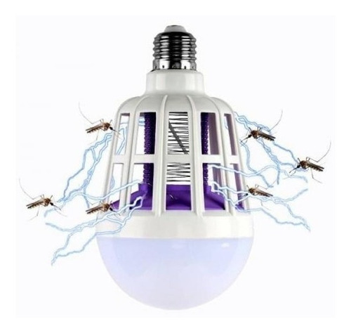 Lampara Luz Led + Insectocutor Mata Insectos Electrocutor