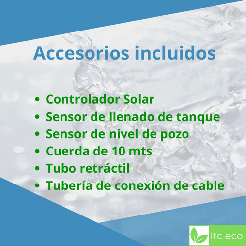 Imagen 2 de 10 de Bomba Solar Sumergible 4500 Lxhora 95mts Riego Ganado 3.93hp