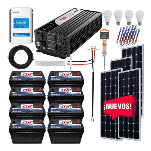 Kit Solar 4500 Watts Lth Inversor 2000w Onda Pura Cont. Mppt