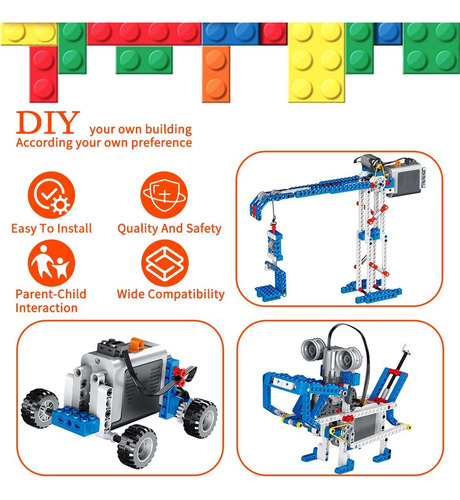 Kit De Motor 5 En 1 Compatible Con Lego Technicm Motor, B...