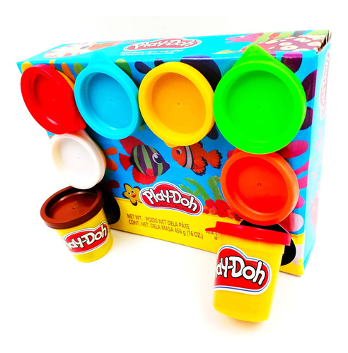 Play Doh Plastilinas Frascos Kit Paquete Ocho Colores