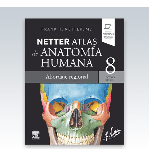 Atlas De Anatomia Humana Netter 8va Edicion (Reacondicionado)