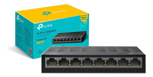 Switch Tp-link Ls1008g, 8 Portas 10/100/1000mbps