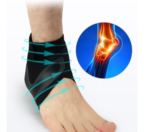 Imagen 3 de 6 de Tobillera Ajustable Soporte Para Tobillo Protección Lesiones