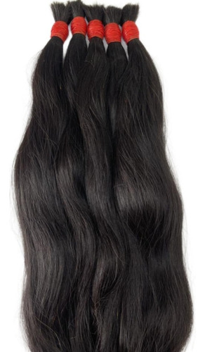 Cabelo Humano Vietnã Top Class Pontas Cheias 50/55 Cm 100 Gr Cor Preto