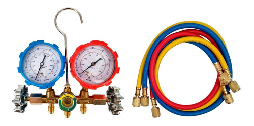 Imagen 2 de 9 de Combo Manifold Refrigeracion R22 R134 R12 Mas Manifold R410