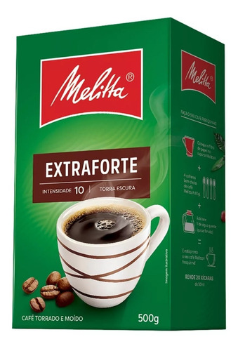 Café Em Pó Torrado E Moído Extraforte Melitta Caixa 500g