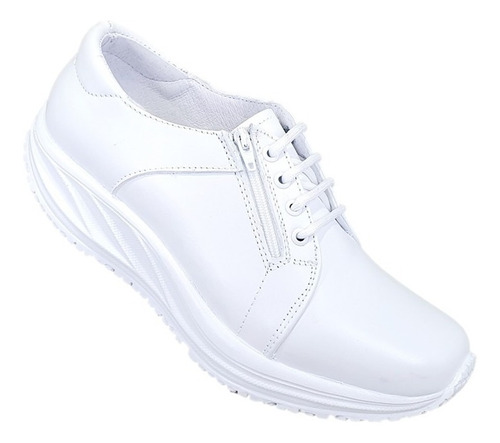 Zapatos Blanco Piel Antifatiga 9704 Enfermera,dentista,chef
