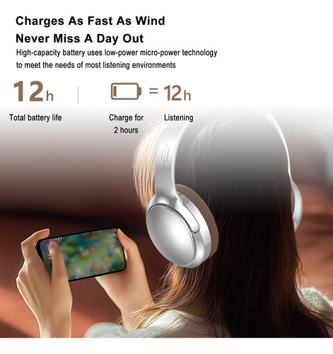 Over Ear Bt Wireless - Auriculares Con Cancelación Activa De