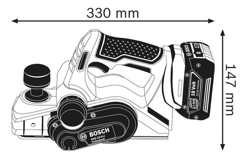 Cepillo Inalámbrico 18v Madera Carpinteria Sin Bateria Bosch
