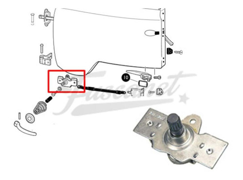 Vw Fusca Mecanismo De Apertura De Puerta Derecha Kombi