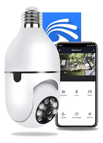 Câmera Lâmpada De Segurança Wifi Ip App Yoosee Visão Noturna Câmera Lâmpada De Segurança Wifi