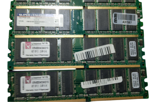 Memorias Ddr O Ddr1 De 1gb X 2 Unidades (Usado)