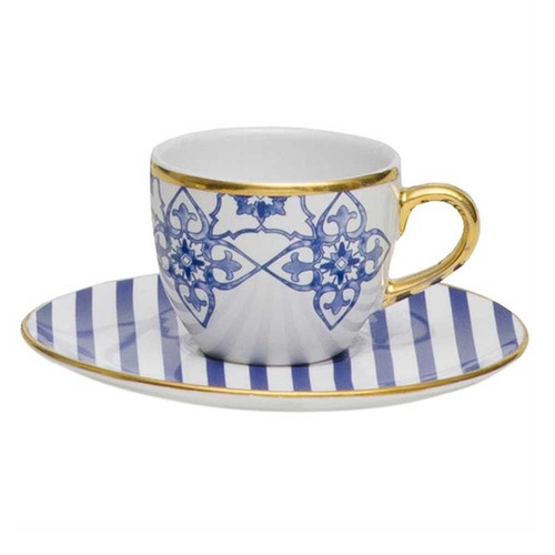 Xícara De Café Com Pires Coup Lusitana Porcelana 75 Ml Oxfor