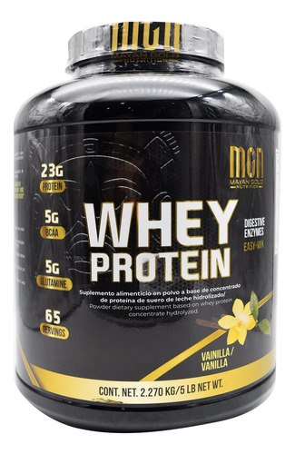 Whey Protein Vainilla 5 Lb Mgn 23g Proteína