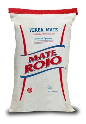 Yerba Mate Rojo Selección Lienzo X 1/2kg X 10 Paquetes