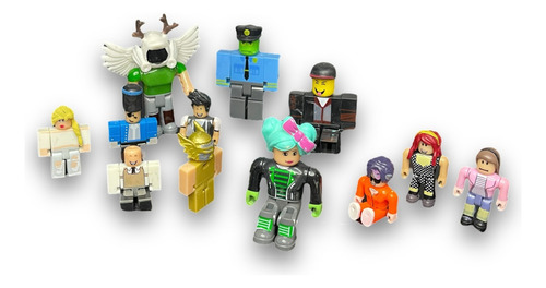 Kit 12 Bonecos Roblox Modelo Raro Aventurador Brinquedo