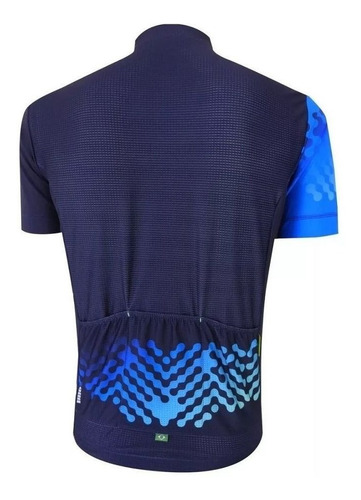Imagem 2 de 3 de Camisa Ciclismo Mauro Ribeiro Masculina Even Azul Bike