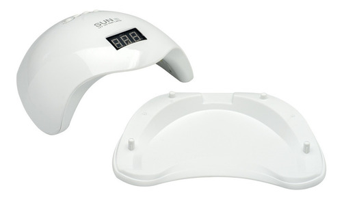 Esmalte de uñas seco a máquina Sun5, color blanco, gel de alargamiento Bivolt