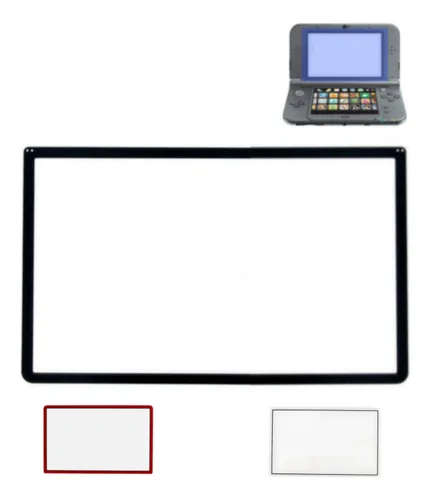 Cristal De Pantalla Superior Marco Para New 3ds Xl