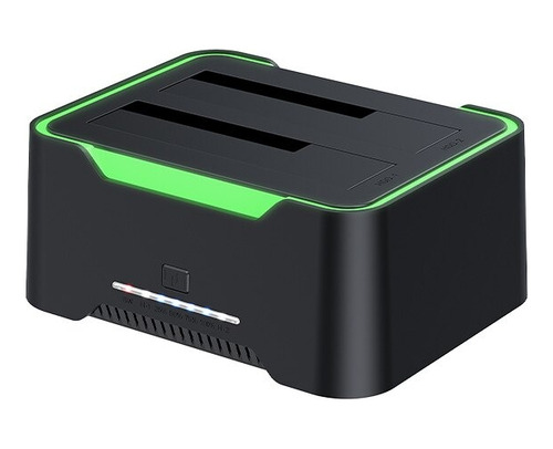 Dock Station Dual Hd Ssd Sata 2.5 E 3.5 Usb 3.0 Botão Clone