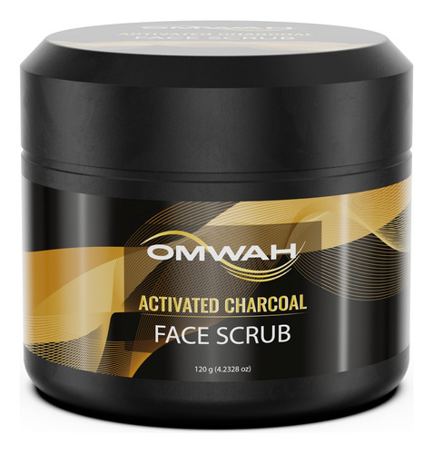 Omwah Exfoliante Facial De Carbon Activado, Microdermoabrasi