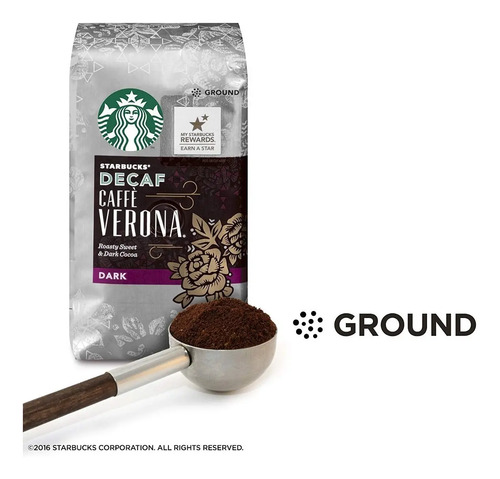 Starbucks Café Descafeinado Verona Oscuro Tostado Molido Del | Envío gratis