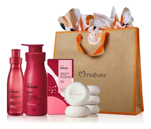 comprar Presente Natura Tododia Cereja E Avelã Perfume Sabonete Kit Fragrância Neutro