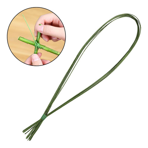 Kit De Arreglos Florales De Alambre Floral, Verde 9 Piezas