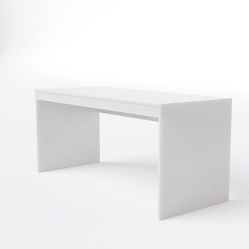 Mesa De Escritório 160x67 Com Engrosso Cor Branco